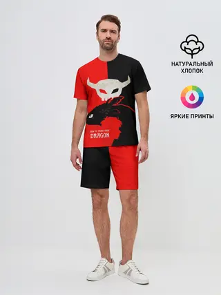 Мужской костюм с шортами / ночная фурия