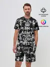 Мужской костюм с шортами / I am army and I lover BTS