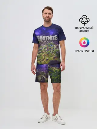 Мужской костюм с шортами / Fortnite