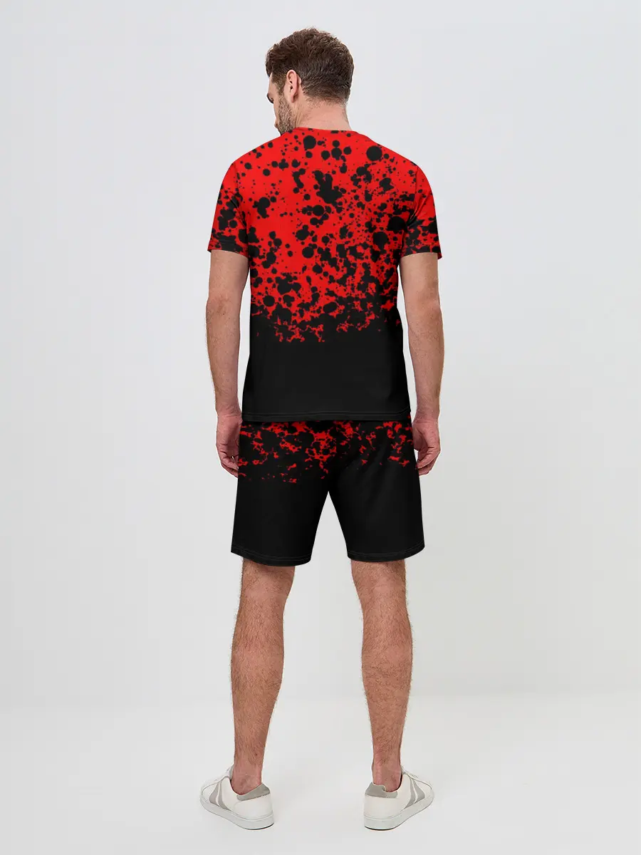 Мужской костюм с шортами / Overlord Skull red