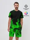 Мужской костюм с шортами / ЗЕЛЁНЫЙ ОГОНЬ | GREEN FIRE