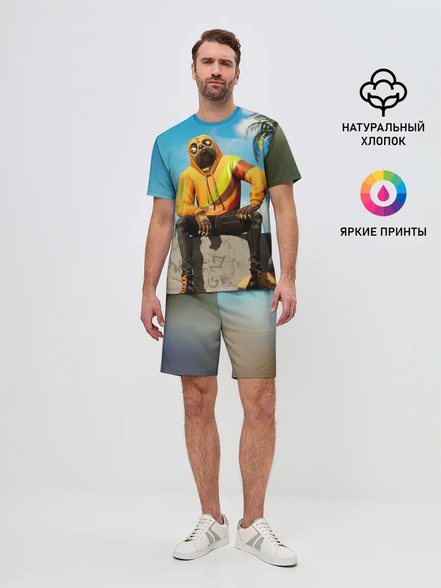 Мужской костюм с шортами / Fortnite Doggy