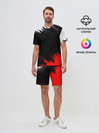 Мужской костюм с шортами / БРЫЗГИ КРАСОК