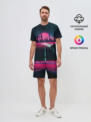 Мужской костюм с шортами / НЕОНОВЫЙ ГОРОД