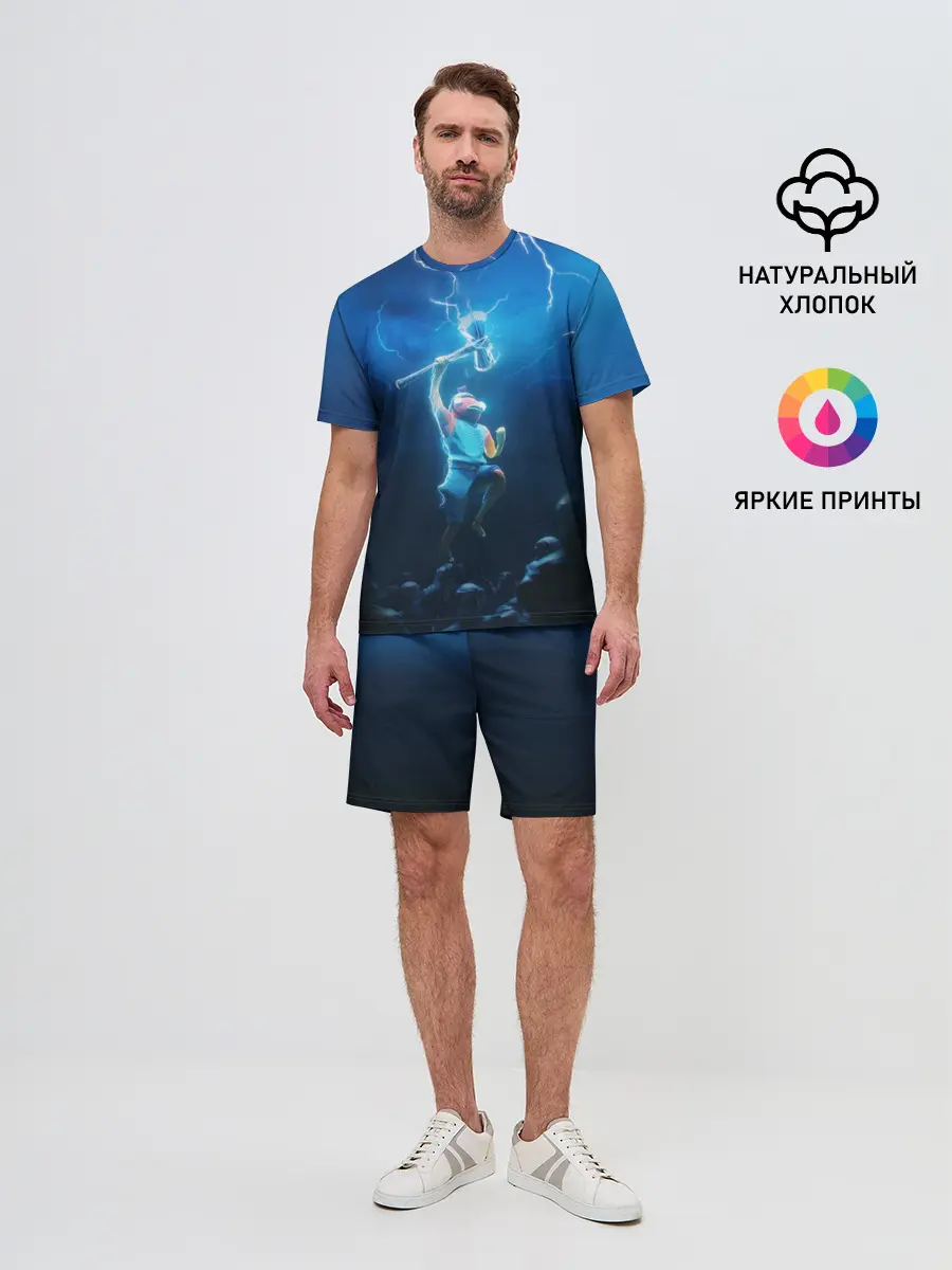 Мужской костюм с шортами / КАРАСЬ FORTNITE