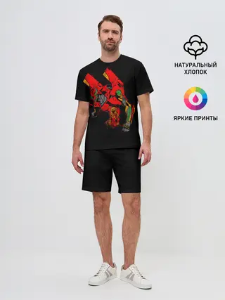 Мужской костюм с шортами / Боевые роботы Евангелион