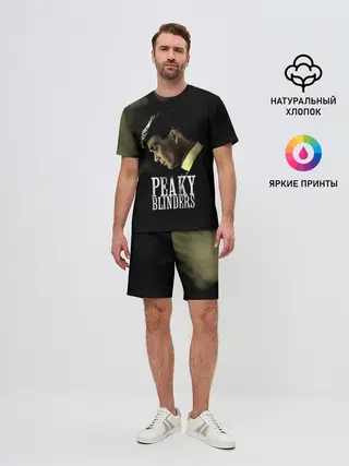 Мужской костюм с шортами / Острые козырьки