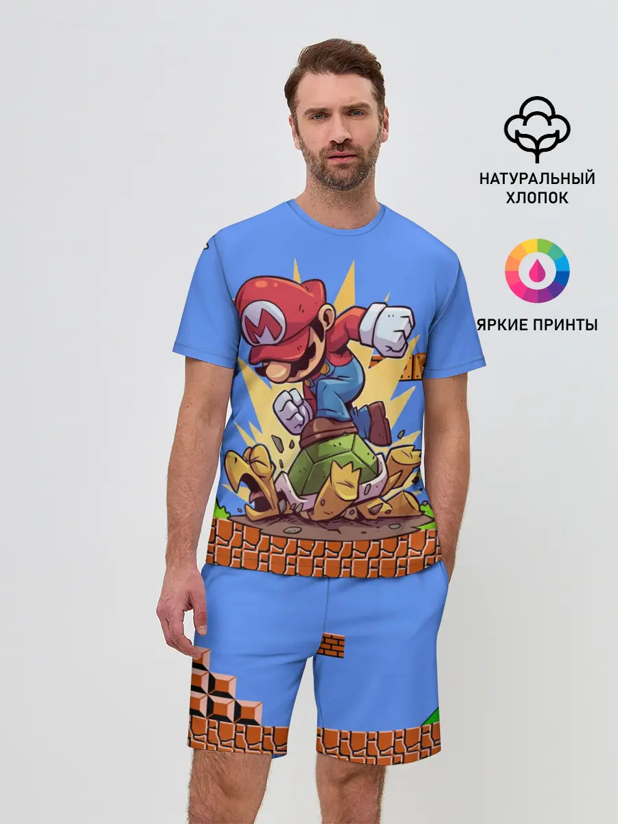 Мужской костюм с шортами / Марио