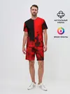 Мужской костюм с шортами / BLACK RED FIRE