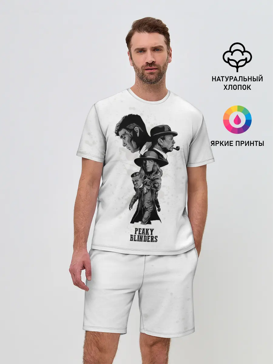 Мужской костюм с шортами / Острые козырьки