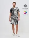 Мужской костюм с шортами / ЛОГОТИПЫ РОК ГРУПП