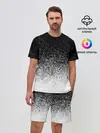 Мужской костюм с шортами / BLACK AND WHITE ABSTRACTION