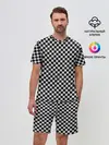 Мужской костюм с шортами / Checkerboard Color