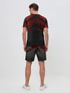 Мужской костюм с шортами / Black & Red Metal