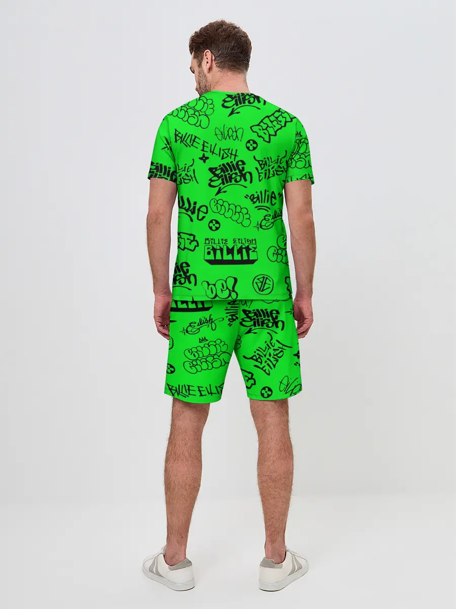 Мужской костюм с шортами / Billie Eilish graffiti