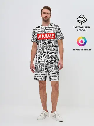 Мужской костюм с шортами / Anime Waifu