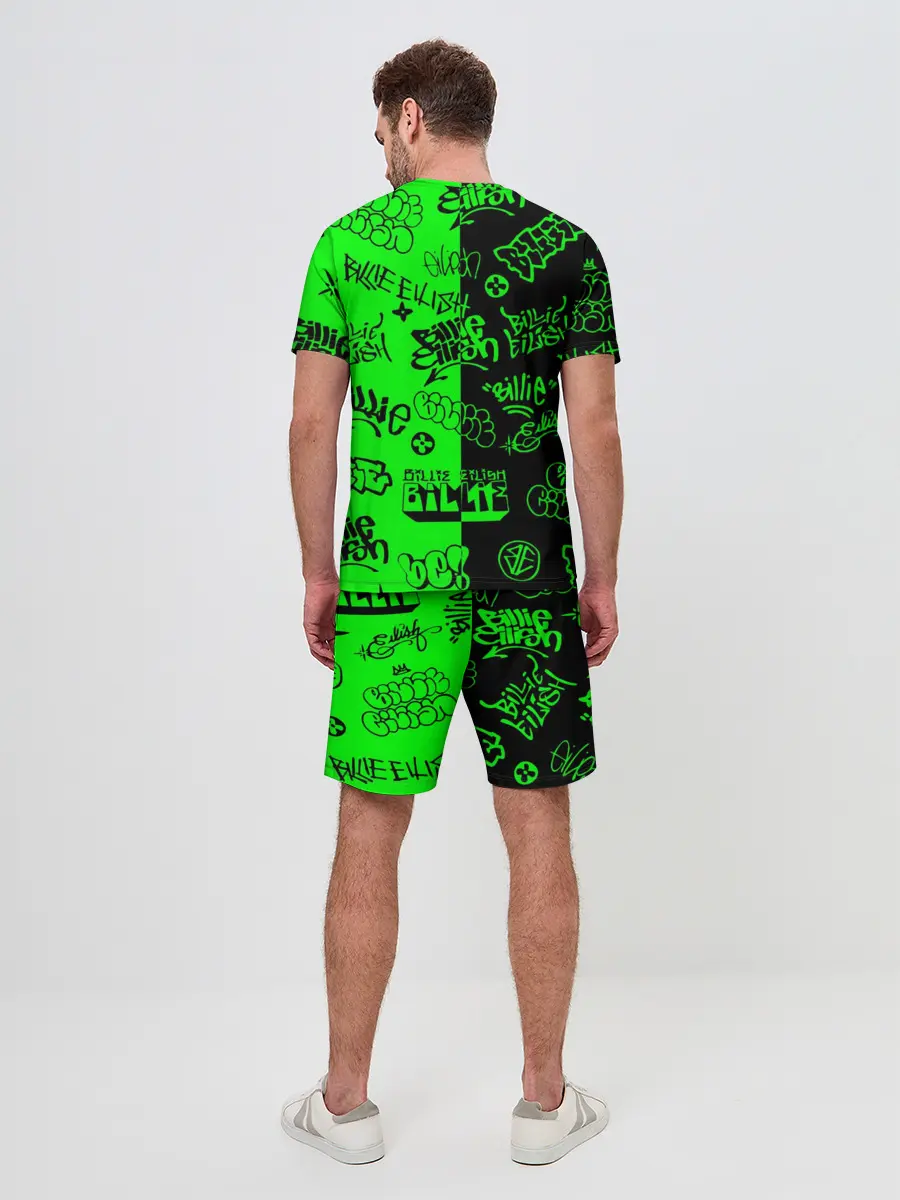 Мужской костюм с шортами / Billie Eilish Graffiti two col