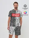Мужской костюм с шортами / Anime black&white