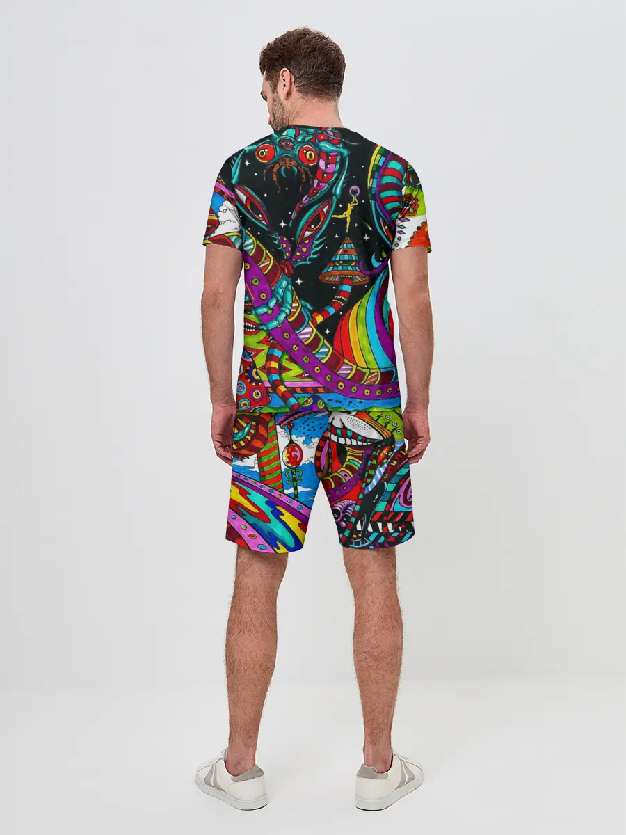Мужской костюм с шортами / психоделика