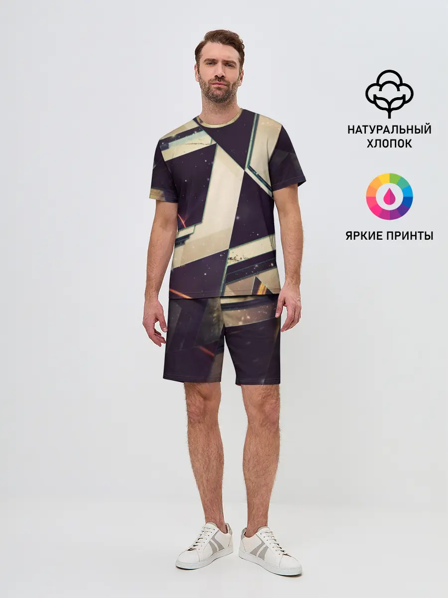 Мужской костюм с шортами / АБСТРАКЦИЯ КОСМОС