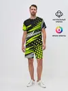 Мужской костюм с шортами / Black and Green