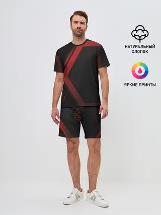 Мужской костюм с шортами / Neon armor