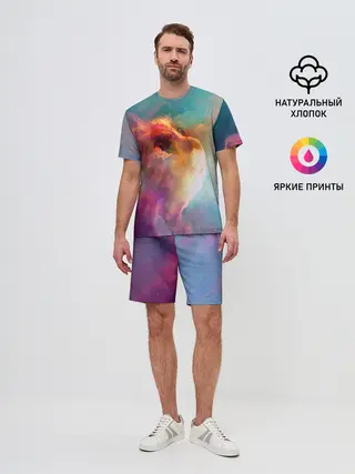 Мужской костюм с шортами / КОСМИЧЕСКИЙ КОТ