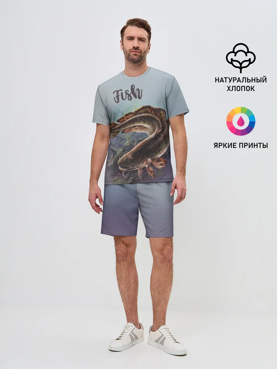 Мужской костюм с шортами / Fish