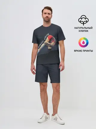 Мужской костюм с шортами / Прыжки на батуте