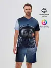 Мужской костюм с шортами / Кот космонавт