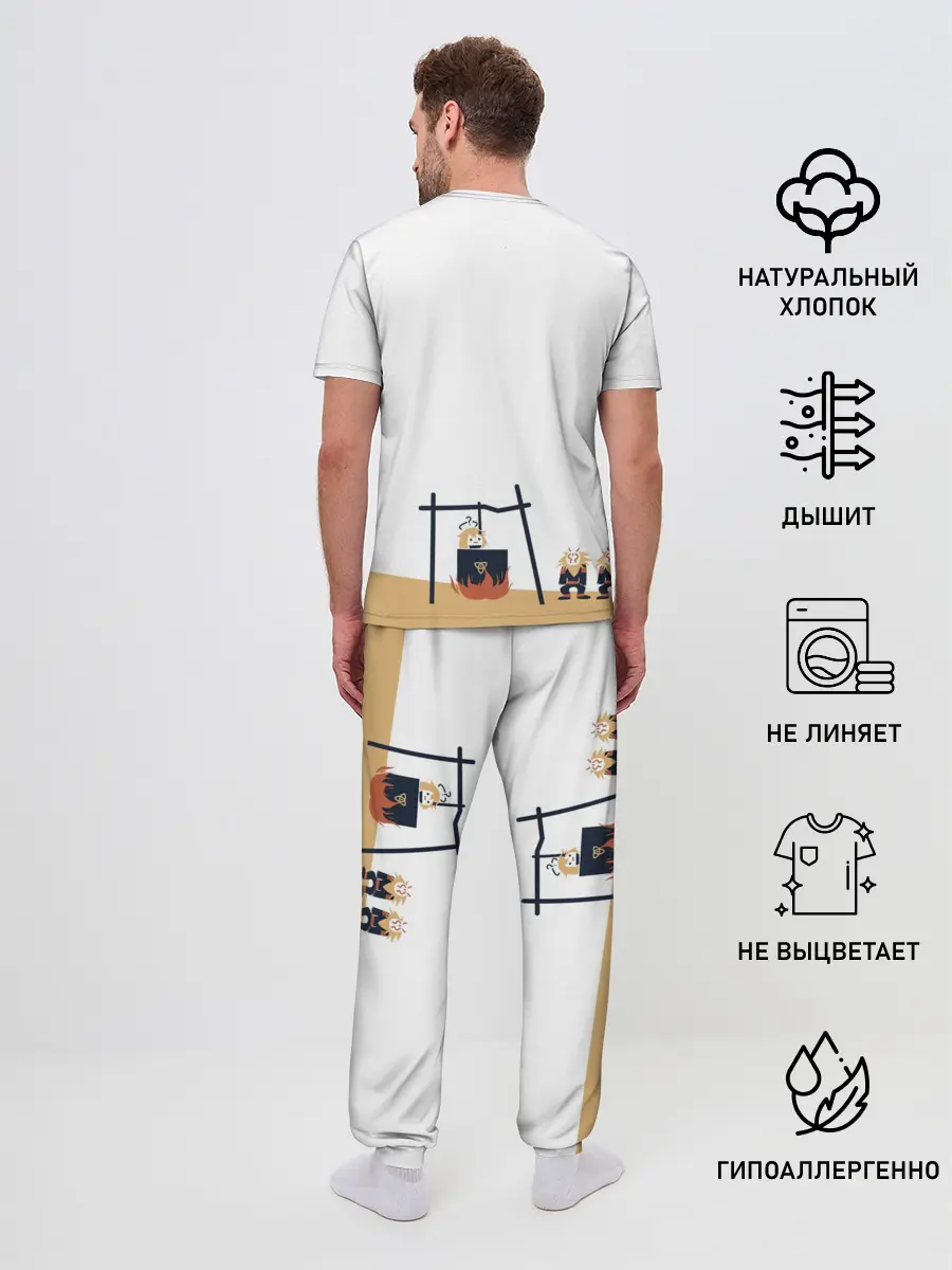 Мужская пижама с брюками / ПАЙМОН И ХИЛИЧУРЛЫ