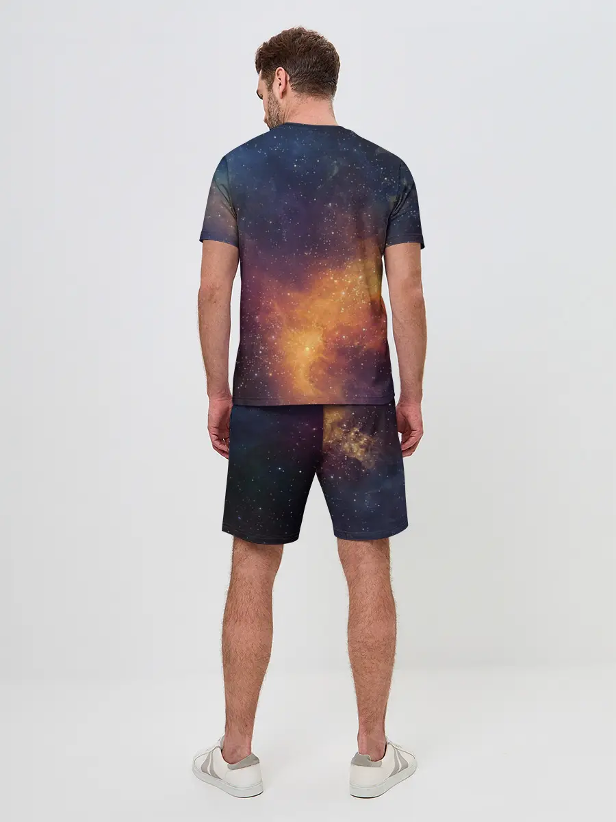 Мужской костюм с шортами / Космос