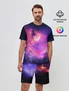 Мужской костюм с шортами / Космос