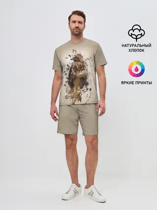 Мужской костюм с шортами / Птица