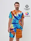 Мужской костюм с шортами / Tie dye
