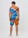 Мужской костюм с шортами / Tie dye