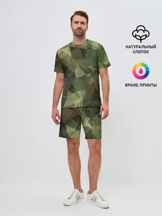 Мужской костюм с шортами / Камуфляж
