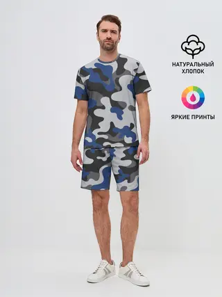 Мужской костюм с шортами / Камуфляж