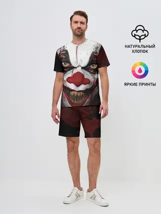 Мужской костюм с шортами / Зомби клоун