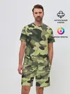 Мужской костюм с шортами / Камуфляж Хаки