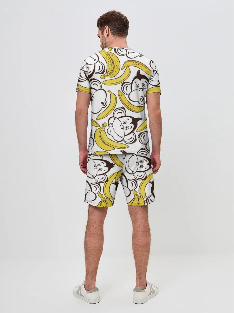 Мужской костюм с шортами / Обезьянки и бананы
