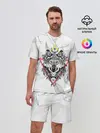 Мужской костюм с шортами / Волк