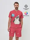 Мужской костюм с шортами / Пингвин с шариком