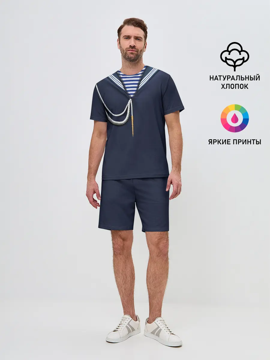 Мужской костюм с шортами / Форма ВМФ