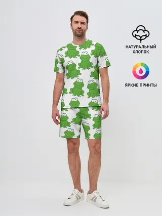 Мужской костюм с шортами / Лягушки