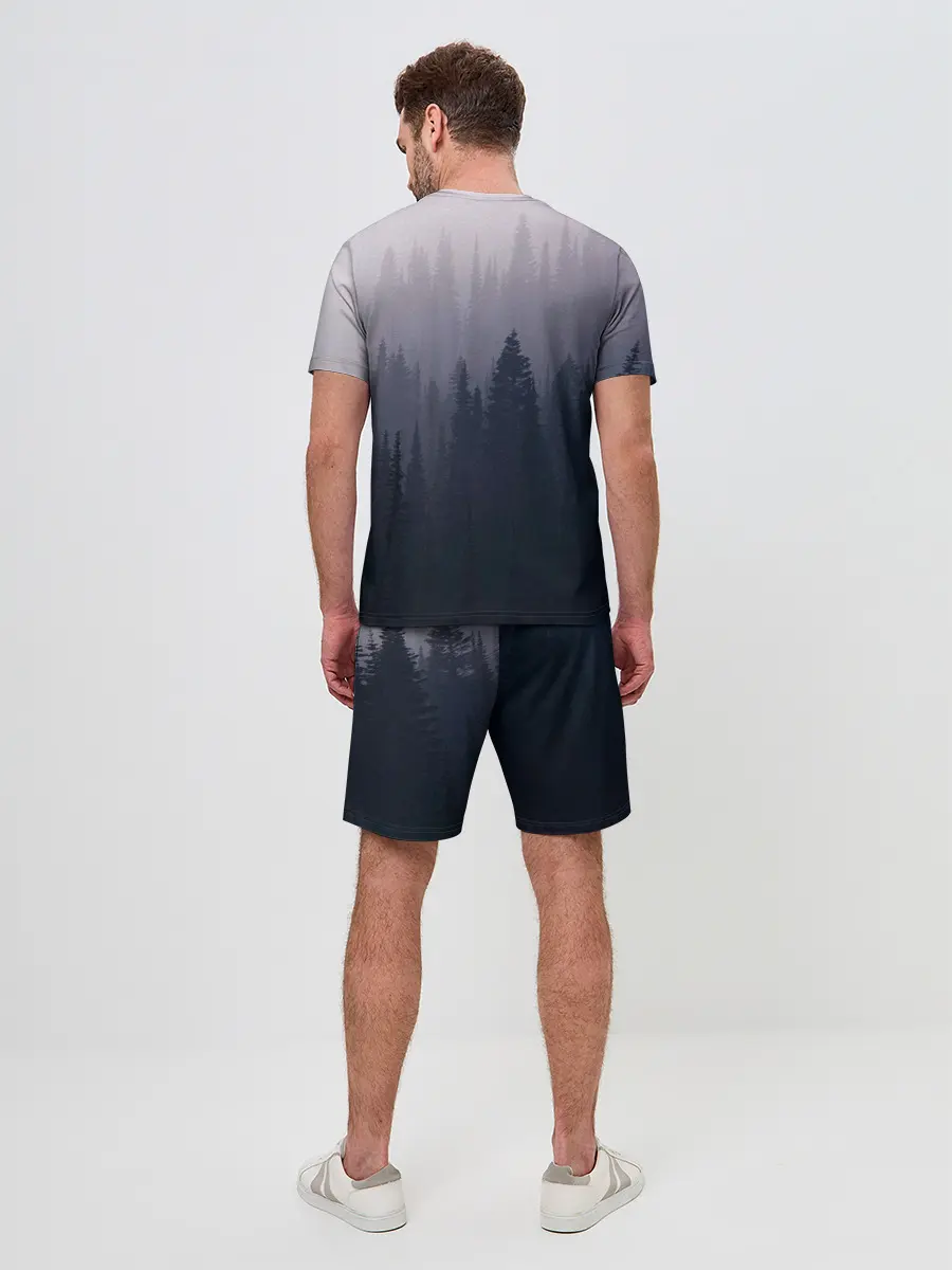 Мужской костюм с шортами / Лесок