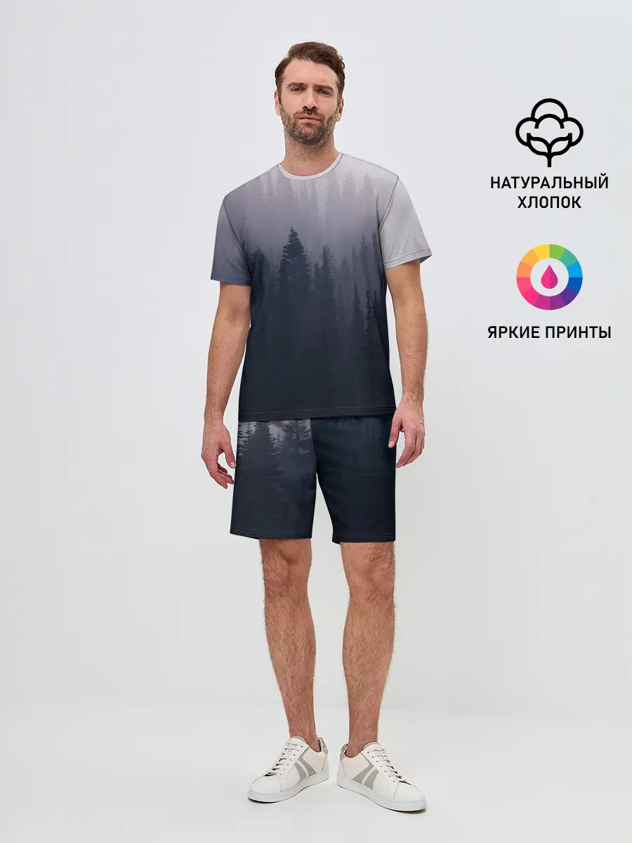Мужской костюм с шортами / Лесок
