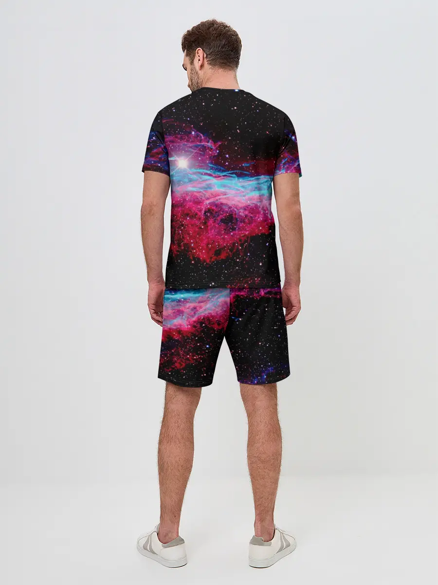 Мужской костюм с шортами / Кот с едой