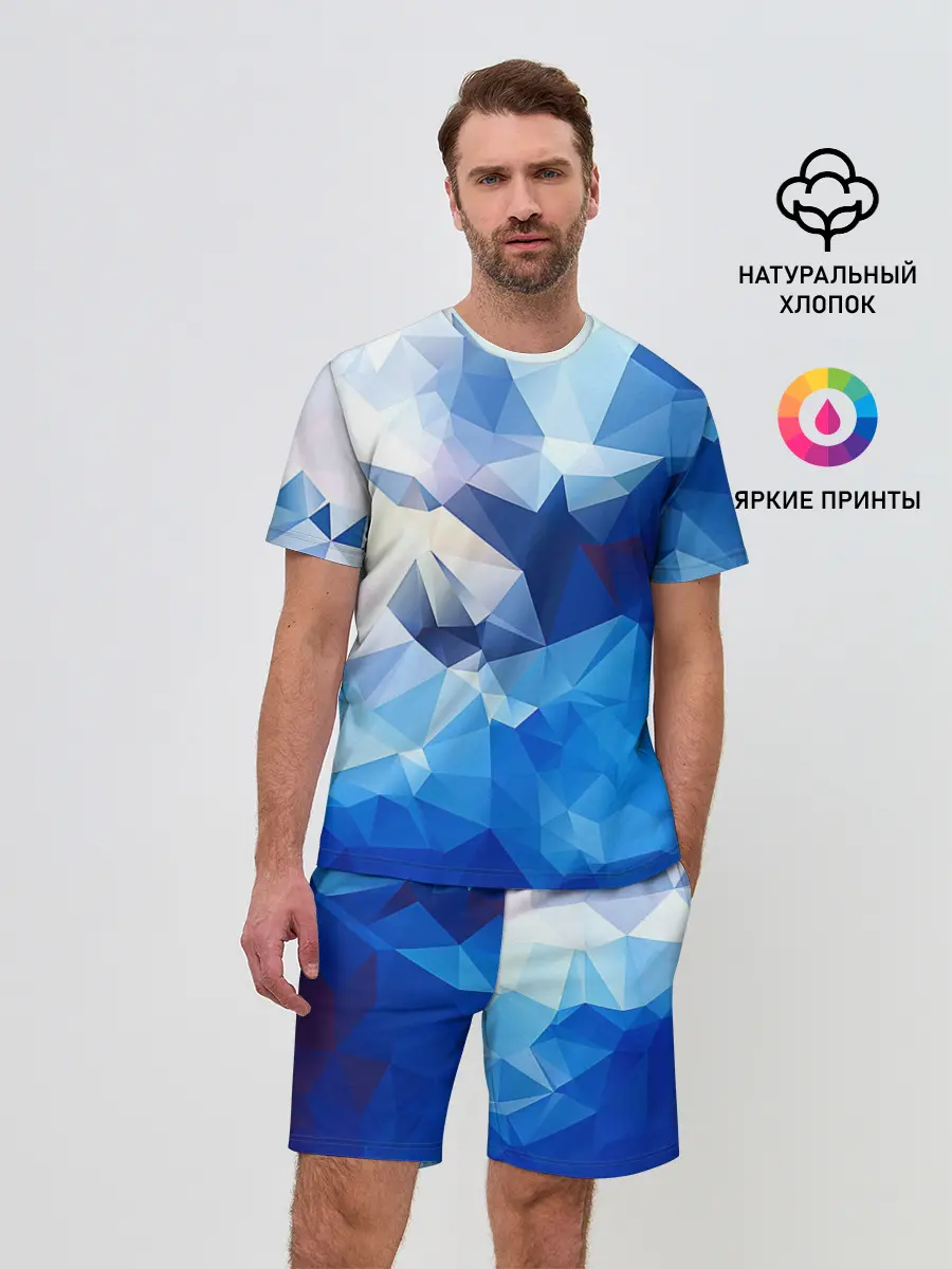 Мужской костюм с шортами / Абстракция