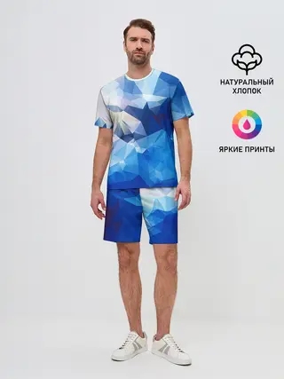 Мужской костюм с шортами / Абстракция